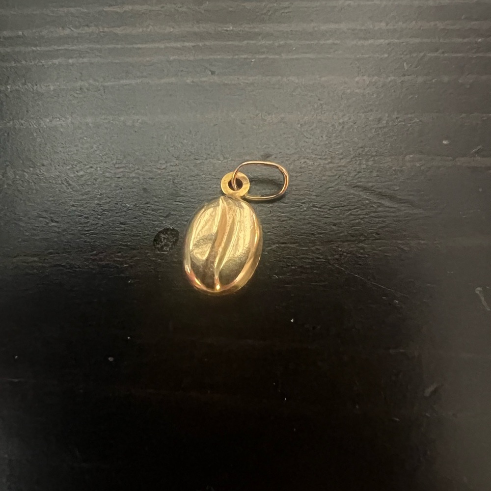 9K Gold Coffee Bean Charm